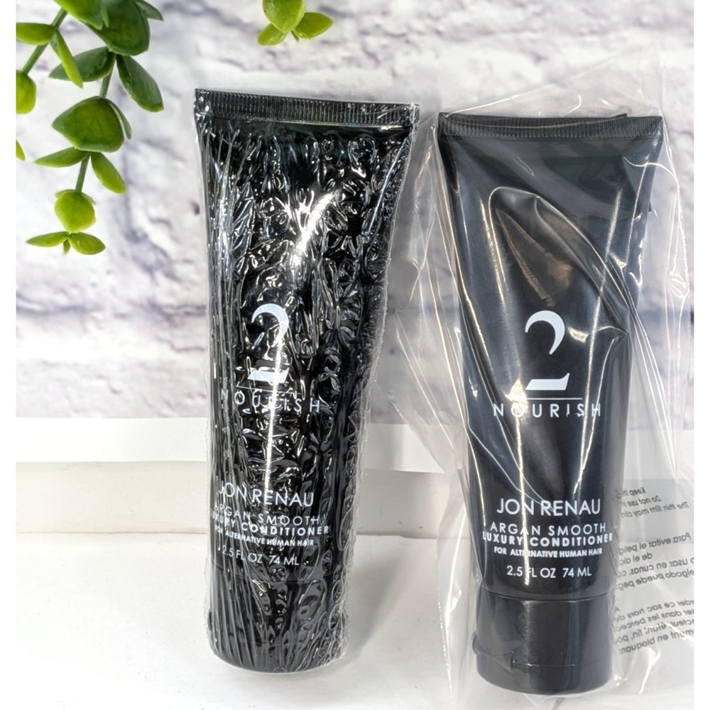 LOT 2🚨Jon Renau Alternative Human Hair Wigs Conditioner Argan Smooth 2 Nourish